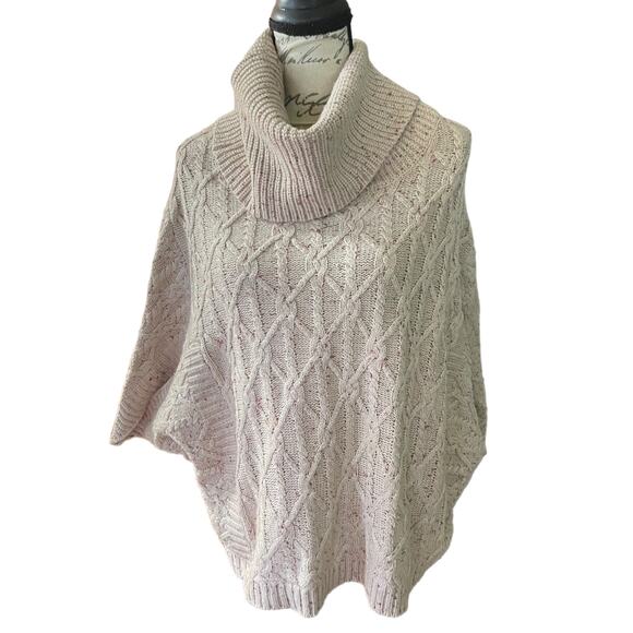 Design History Pink Speckled Turtleneck Sweater Size Large - Picture 1 of 6